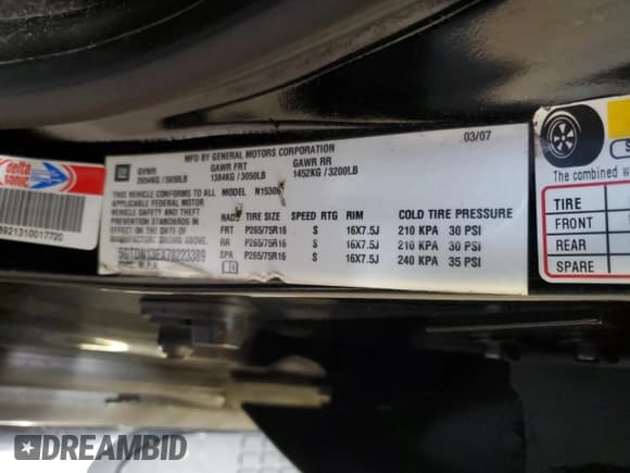 ✅ 2007 Hummer H3 SUV • VIN: 5GTDN13EX78223389 • Lot: 85608414. Wystawiony na Copart z przebiegiem 195 783 mil. Bezpłatny archiwum sprzedaży aukcyjnych z USA i szczegółowy raport historii pojazdu na DreamBid. Zdjęcie 12.