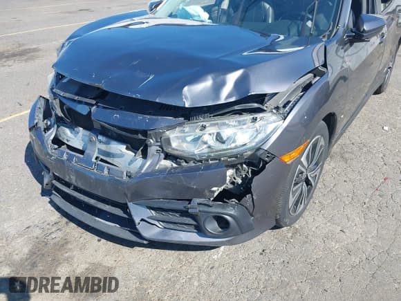 ✅ 2018 Honda Civic EX-L • VIN: JHMFC1F74JX006421 • Lot: 42718424. Listed on IAAI with 154,579 mi. Free auction sales archive from the USA and detailed vehicle history report at DreamBid. Image 17.