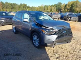 ✅ 2024 Toyota Corolla Cross LE • VIN: 7MUCAAAG1RV110325 • Lot: 43441348. Listed on IAAI with 7,654 mi. Free auction sales archive from the USA and detailed vehicle history report at DreamBid. Image 1.