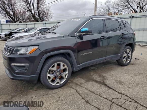 ✅ 2021 Jeep Compass Limited • VIN: 3C4NJDCB8MT553981 • Lot: 94811815. Listed on Copart with 104,868 mi. Free auction sales archive from the USA and detailed vehicle history report at DreamBid. Image 1.