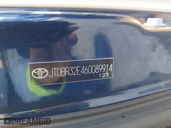 ✅ 2006 Toyota Corolla LE • VIN: JTDBR32E460089914 • Lot: 43855630. Wystawiony na IAAI z przebiegiem 227 008 mil. Bezpłatny archiwum sprzedaży aukcyjnych z USA i szczegółowy raport historii pojazdu na DreamBid. Zdjęcie 9.