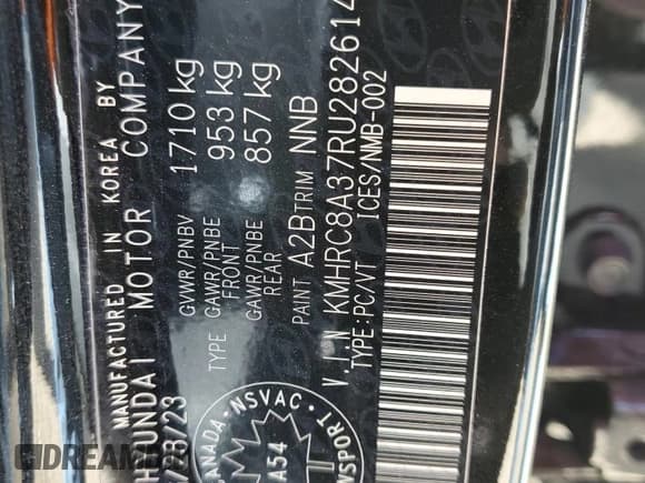 ✅ 2024 Hyundai Venue Preferred • VIN: KMHRC8A37RU282614 • Lot: 75819884. Listed on Copart with 13,213 mi. Free auction sales archive from the USA and detailed vehicle history report at DreamBid. Image 13.