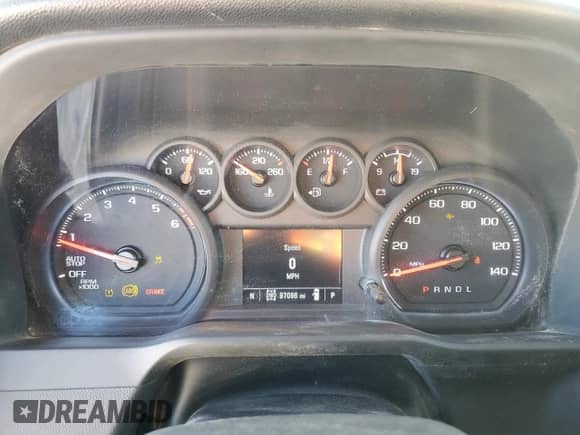 2022 Chevrolet Silverado 1500 Custom Trail Boss with VIN 3GCPDCED7NG661849, listed as a Copart auction lot 46292425 with 97,096 mi miles and Salvage title. Bid and sale history available at DreamBid. Image 9.