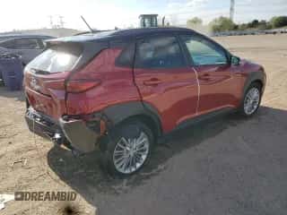 2021 Hyundai Kona SEL with VIN KM8K22AA0MU603031, listed as a Copart auction lot 86478485 with 36,807 mi miles and Salvage title. Bid and sale history available at DreamBid. Image 3.