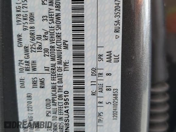 ✅ 2025 Ford Escape ST-Line • VIN: 1FMCU0MN8SUA19510 • Lot: 71592035. Wystawiony na Copart z przebiegiem 1 760 mil. Bezpłatny archiwum sprzedaży aukcyjnych z USA i szczegółowy raport historii pojazdu na DreamBid. Zdjęcie 13.