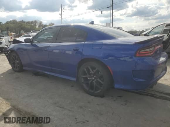 2022 Dodge Charger R/T with VIN 2C3CDXCT7NH157659, listed as a Copart auction lot 85855265 with 49,972 mi miles and Salvage title. Bid and sale history available at DreamBid. Image 2.