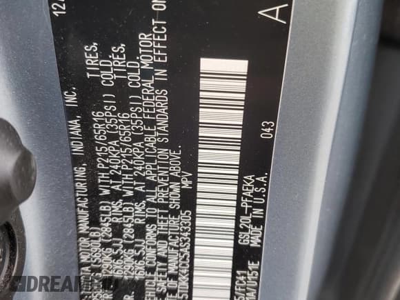 ✅ 2010 Toyota Sienna LE • VIN: 5TDKK4CC5AS343305 • Лот: 82468635. Опубликован ранее на Copart с пробегом 278 776 миль. Бесплатный доступ к архиву аукционных продаж из США и подробный отчёт об истории автомобиля на DreamBid. Изображение 14.