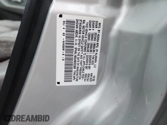 ✅ 2004 Honda Odyssey EX • VIN: 5FNRL18604B022388 • Lot: 93499445. Listed on Copart with 254,847 mi. Free auction sales archive from the USA and detailed vehicle history report at DreamBid. Image 14.