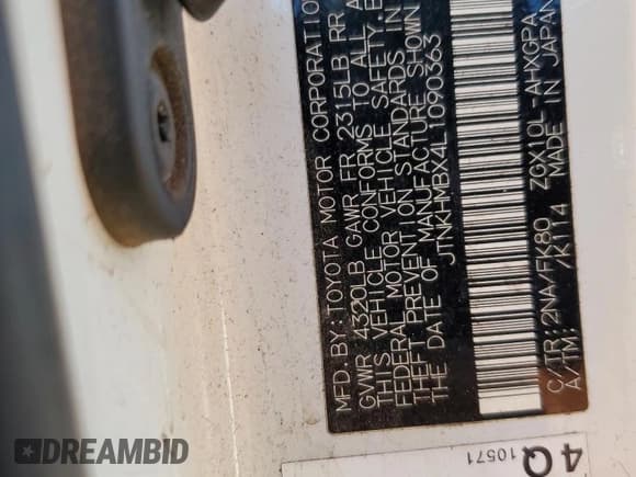 ✅ 2020 Toyota C-HR XLE • VIN: JTNKHMBX4L1090363 • Lot: 83955855. Wystawiony na Copart z przebiegiem 112 489 mil. Bezpłatny archiwum sprzedaży aukcyjnych z USA i szczegółowy raport historii pojazdu na DreamBid. Zdjęcie 11.