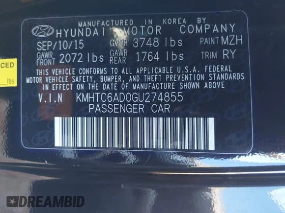 ✅ 2016 Hyundai Veloster • VIN: KMHTC6AD0GU274855 • Lot: 41345998. Wystawiony na IAAI z przebiegiem 119 461 mil. Bezpłatny archiwum sprzedaży aukcyjnych z USA i szczegółowy raport historii pojazdu na DreamBid. Zdjęcie 9.