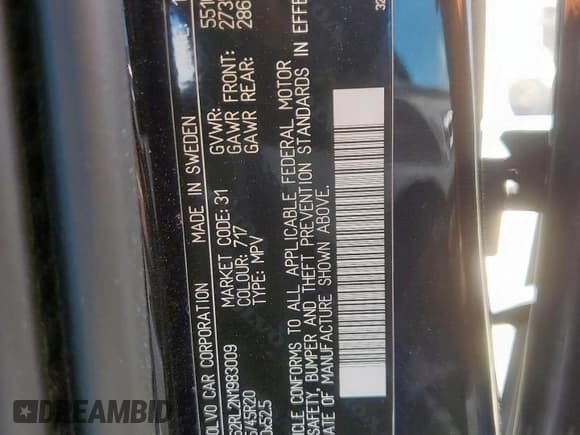 ✅ 2022 Volvo XC60 Inscription • VIN: YV4062RL2N1983009 • Лот: 62580865. Опубликован ранее на Copart с пробегом 85 887 миль. Бесплатный доступ к архиву аукционных продаж из США и подробный отчёт об истории автомобиля на DreamBid. Изображение 13.