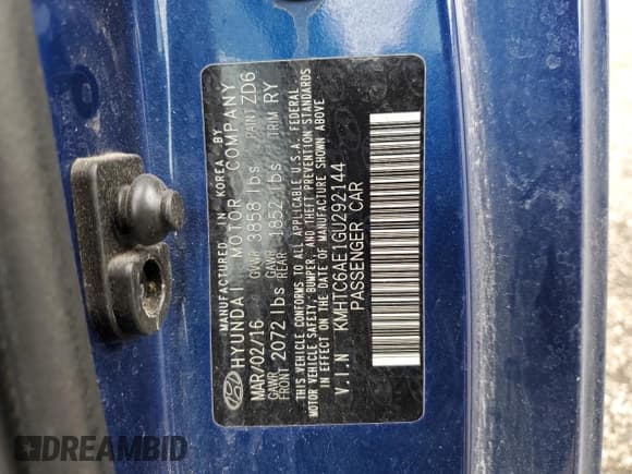 ✅ 2016 Hyundai Veloster Turbo • VIN: KMHTC6AE1GU292144 • Lot: 57285355. Wystawiony na Copart z przebiegiem 81 907 mil. Bezpłatny archiwum sprzedaży aukcyjnych z USA i szczegółowy raport historii pojazdu na DreamBid. Zdjęcie 12.