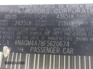 ✅ 2015 Kia Optima LX • VIN: KNAGM4A78F5620674 • Lot: 43831135. Listed on IAAI with 162,051 mi. Free auction sales archive from the USA and detailed vehicle history report at DreamBid. Image 9.