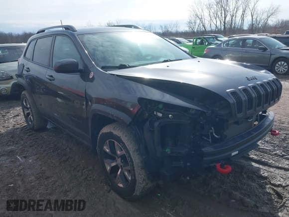 ✅ 2017 Jeep Cherokee Trailhawk • VIN: 1C4PJMBS0HW649422 • Lot: 41696815. Listed on IAAI with 62,185 mi. Free auction sales archive from the USA and detailed vehicle history report at DreamBid. Image 1.
