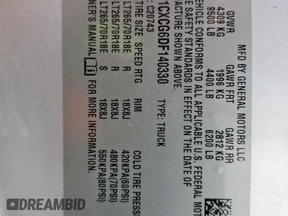 ✅ 2013 Chevrolet Silverado 2500HD LT • VIN: 1GC1CXCG6DF140330 • Лот: 59207335. Опубликован ранее на Copart с пробегом 90 183 миль. Бесплатный доступ к архиву аукционных продаж из США и подробный отчёт об истории автомобиля на DreamBid. Изображение 12.