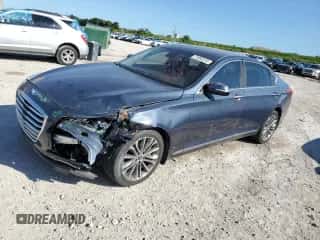 2015 Hyundai Genesis 3.8L z VIN KMHGN4JE7FU082288, wystawiony jako Copart lot #72982234 z przebiegiem 55 392 mil mil oraz Szkoda całkowita • Salvage title. Historia ofert i sprzedaży dostępna na DreamBid. Obrazek 1.