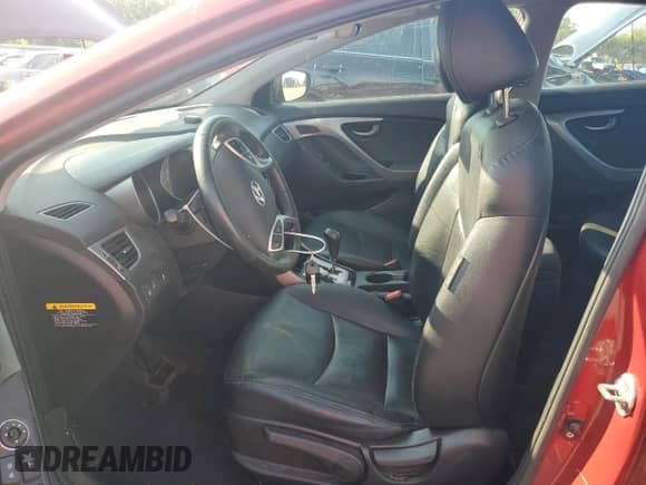 2012 Hyundai Elantra Limited with VIN KMHDH4AE7CU454475, listed as a Copart auction lot 66629005 with 138,783 mi miles and Salvage title. Bid and sale history available at DreamBid. Image 7.