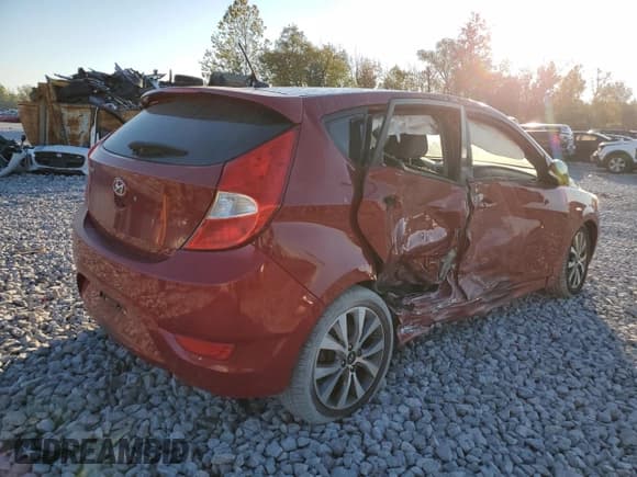 ✅ 2017 Hyundai Accent Sport • VIN: KMHCU5AEXHU365990 • Лот: 77107824. Опубликован ранее на Copart с пробегом 29 136 миль. Бесплатный доступ к архиву аукционных продаж из США и подробный отчёт об истории автомобиля на DreamBid. Изображение 3.