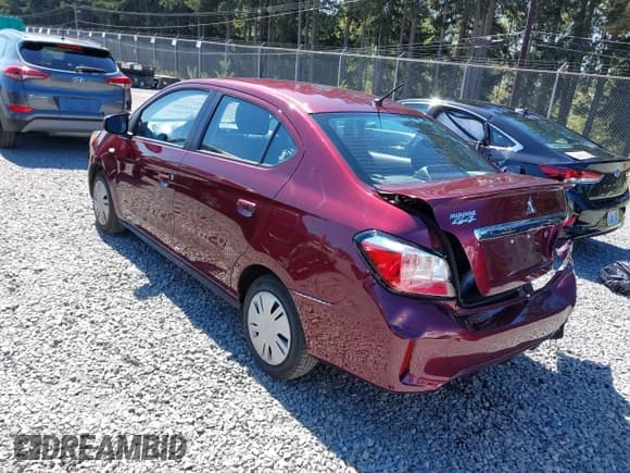 ✅ 2023 Mitsubishi Mirage ES • VIN: ML32FUFJ8PHF04408 • Лот: 40208572. Опубликован ранее на IAAI с пробегом 16 030 миль. Бесплатный доступ к архиву аукционных продаж из США и подробный отчёт об истории автомобиля на DreamBid. Изображение 3.