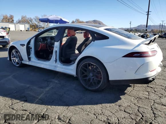 ✅ 2022 Mercedes-Benz AMG GT 53 • VIN: W1K7X6BBXNA053100 • Lot: 87449524. Listed on Copart with 32,429 mi. Free auction sales archive from the USA and detailed vehicle history report at DreamBid. Image 2.