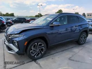 ✅ 2025 Hyundai Tucson Limited • VIN: 5NMJECDE4SH564587 • Лот: 68713935. Опубликован ранее на Copart с пробегом 834 миль. Бесплатный доступ к архиву аукционных продаж из США и подробный отчёт об истории автомобиля на DreamBid. Изображение 1.