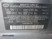 ✅ 2013 Hyundai Sonata GLS • VIN: 5NPEB4AC1DH687675 • Lot: 73392434. Listed on Copart with Not provided. Free auction sales archive from the USA and detailed vehicle history report at DreamBid. Image 13.