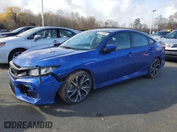 ✅ 2018 Honda Civic Si • VIN: 2HGFC1E53JH702579 • Lot: 91615665. Listed on Copart with 106,303 mi. Free auction sales archive from the USA and detailed vehicle history report at DreamBid. Image 1.