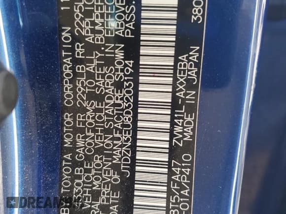 ✅ 2013 Toyota Prius Two • VIN: JTDZN3EU8D3203194 • Лот: 90055845. Опубликован ранее на Copart с пробегом 122 146 миль. Бесплатный доступ к архиву аукционных продаж из США и подробный отчёт об истории автомобиля на DreamBid. Изображение 12.