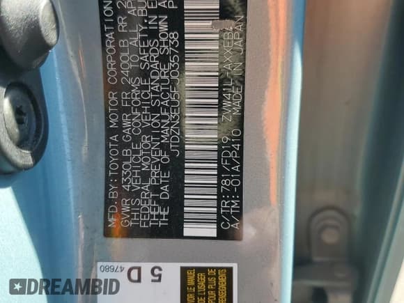 ✅ 2015 Toyota Prius Two • VIN: JTDZN3EU5FJ035738 • Lot: 82232825. Wystawiony na Copart z przebiegiem 134 710 mil. Bezpłatny archiwum sprzedaży aukcyjnych z USA i szczegółowy raport historii pojazdu na DreamBid. Zdjęcie 12.