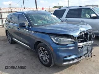 ✅ 2020 Lincoln Aviator Standard • VIN: 5LM5J6WC4LGL07568 • Lot: 43536239. Listed on IAAI with 130,758 mi. Free auction sales archive from the USA and detailed vehicle history report at DreamBid. Image 1.