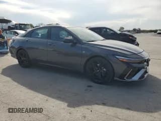 ✅ 2024 Hyundai Elantra N Line • VIN: KMHLR4DF8RU748800 • Lot: 81565935. Listed on Copart with 10,261 mi. Free auction sales archive from the USA and detailed vehicle history report at DreamBid. Image 4.