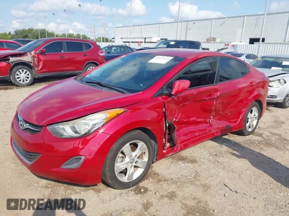 ✅ 2013 Hyundai Elantra GLS • VIN: KMHDH4AE1DU998410 • Lot: 43157674. Listed on IAAI with 176,038 mi. Free auction sales archive from the USA and detailed vehicle history report at DreamBid. Image 2.