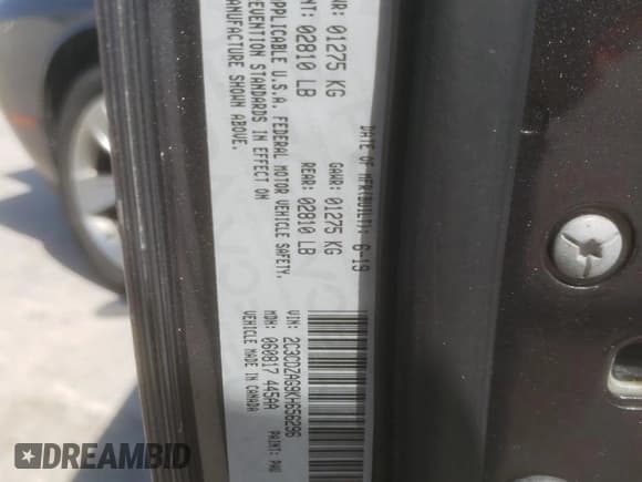 ✅ 2019 Dodge Challenger SXT • VIN: 2C3CDZAG9KH656296 • Lot: 45508854. Wystawiony na Copart z przebiegiem 62 675 mil. Bezpłatny archiwum sprzedaży aukcyjnych z USA i szczegółowy raport historii pojazdu na DreamBid. Zdjęcie 12.