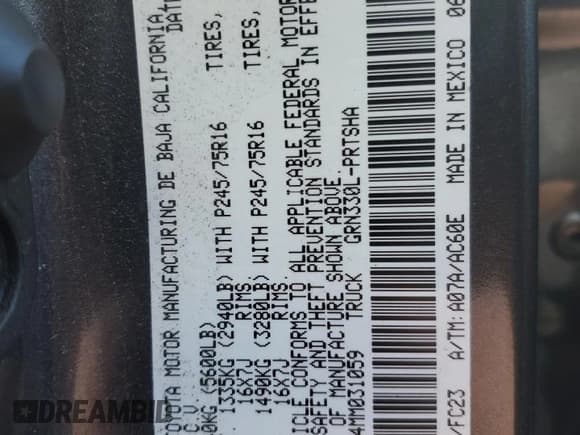 ✅ 2021 Toyota Tacoma SR5 • VIN: 3TMBZ5DN4MM031059 • Lot: 90436935. Wystawiony na Copart z przebiegiem 41 939 mil. Bezpłatny archiwum sprzedaży aukcyjnych z USA i szczegółowy raport historii pojazdu na DreamBid. Zdjęcie 14.