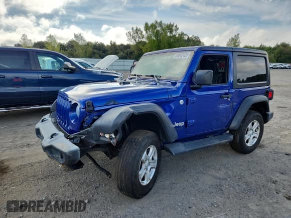 ✅ 2018 Jeep Wrangler Sport • VIN: 1C4GJXAG9JW284887 • Лот: 80942425. Опубликован ранее на Copart с пробегом 37 830 миль. Бесплатный доступ к архиву аукционных продаж из США и подробный отчёт об истории автомобиля на DreamBid. Изображение 1.