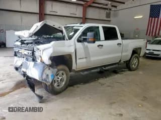 ✅ 2018 Chevrolet Silverado 2500HD Work Truck • VIN: 1GC1KUEG7JF240821 • Lot: 59958625. Listed on Copart with 215,611 mi. Free auction sales archive from the USA and detailed vehicle history report at DreamBid. Image 1.