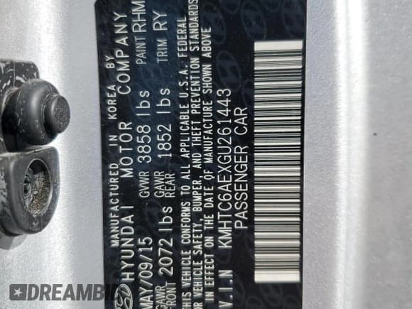 ✅ 2016 Hyundai Veloster Turbo • VIN: KMHTC6AEXGU261443 • Lot: 84871344. Wystawiony na Copart z przebiegiem 107 438 mil. Bezpłatny archiwum sprzedaży aukcyjnych z USA i szczegółowy raport historii pojazdu na DreamBid. Zdjęcie 12.