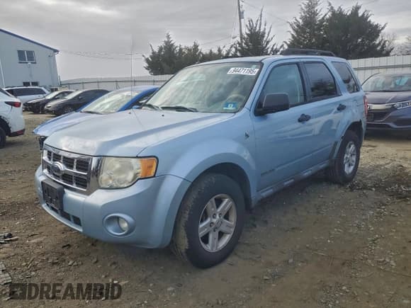 ✅ 2008 Ford Escape Hybrid • VIN: 1FMCU59H18KA99172 • Lot: 94471195. Listed on Copart with 124,460 mi. Free auction sales archive from the USA and detailed vehicle history report at DreamBid. Image 1.