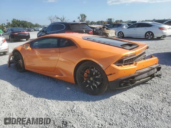 ✅ 2015 Lamborghini Huracan • VIN: ZHWUC1ZFXFLA02670 • Лот: 89652395. Опубликован ранее на Copart с пробегом 13 840 миль. Бесплатный доступ к архиву аукционных продаж из США и подробный отчёт об истории автомобиля на DreamBid. Изображение 2.