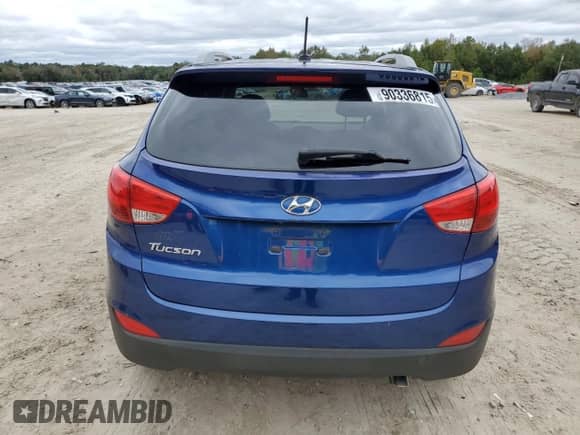 2014 Hyundai Tucson Limited with VIN KM8JU3AGXEU799903, listed as a Copart auction lot 90336815 with 82,303 mi miles and Salvage title. Bid and sale history available at DreamBid. Image 6.