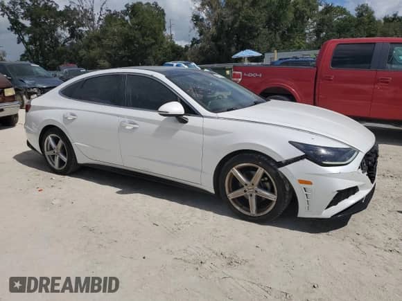 2020 Hyundai Sonata Limited with VIN 5NPEH4J22LH006881, listed as a Copart auction lot 85750995 with 82,922 mi miles and Salvage title. Bid and sale history available at DreamBid. Image 4.