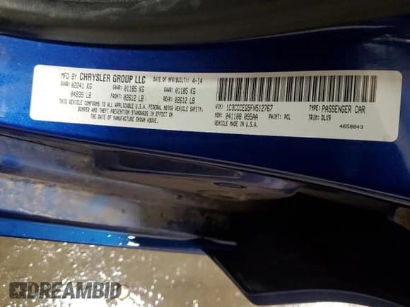 ✅ 2015 Chrysler 200 C • VIN: 1C3CCCEG5FN512767 • Lot: 70175625. Wystawiony na Copart z przebiegiem 60 037 mil. Bezpłatny archiwum sprzedaży aukcyjnych z USA i szczegółowy raport historii pojazdu na DreamBid. Zdjęcie 13.