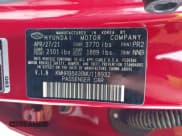 ✅ 2021 Hyundai Venue SE • VIN: KMHRB8A38MU118932 • Lot: 41938919. Listed on IAAI with 49,346 mi. Free auction sales archive from the USA and detailed vehicle history report at DreamBid. Image 9.