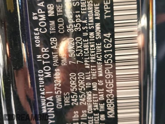 ✅ 2023 Hyundai Palisade XRT • VIN: KM8R34GE9PU531624 • Лот: 67403404. Опубликован ранее на Copart с пробегом 17 843 миль. Бесплатный доступ к архиву аукционных продаж из США и подробный отчёт об истории автомобиля на DreamBid. Изображение 13.