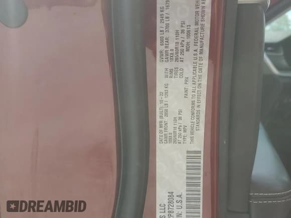 ✅ 2023 Jeep Grand Cherokee Limited • VIN: 1C4RJKBG2P8728084 • Лот: 80561265. Опубликован ранее на Copart с пробегом 40 279 миль. Бесплатный доступ к архиву аукционных продаж из США и подробный отчёт об истории автомобиля на DreamBid. Изображение 13.