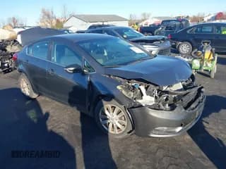 ✅ 2014 Kia Forte EX • VIN: KNAFX4A80E5105453 • Lot: 43550614. Listed on IAAI with 82,658 mi. Free auction sales archive from the USA and detailed vehicle history report at DreamBid. Image 1.