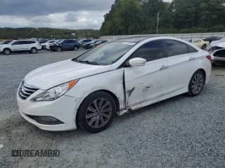 2014 Hyundai Sonata Limited with VIN 5NPEC4AC0EH941441, listed as a Copart auction lot 82240975 with 190,854 mi miles and Salvage title. Bid and sale history available at DreamBid. Image 1.