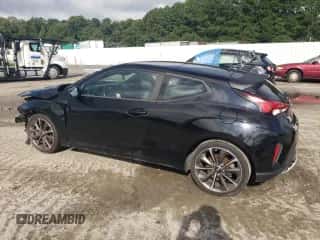2019 Hyundai Veloster Premium with VIN KMHTG6AF9KU005624, listed as a Copart auction lot 67913414 with 120,168 mi miles and Salvage title. Bid and sale history available at DreamBid. Image 2.