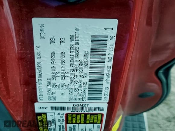 ✅ 2017 Toyota Tacoma SR • VIN: 5TFRX5GN4HX076356 • Lot: 94743385. Wystawiony na Copart z przebiegiem 127 927 mil. Bezpłatny archiwum sprzedaży aukcyjnych z USA i szczegółowy raport historii pojazdu na DreamBid. Zdjęcie 12.
