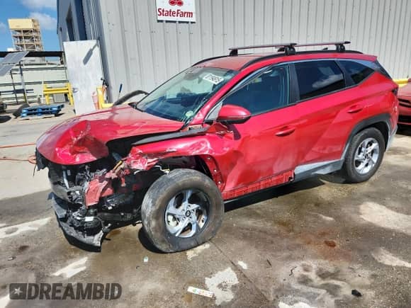 2023 Hyundai Tucson SEL with VIN 5NMJBCAE5PH238785, listed as a Copart auction lot 81194915 with 23,246 mi miles and Salvage title. Bid and sale history available at DreamBid. Image 1.